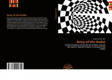 Capa do livro de Army of the Andes 