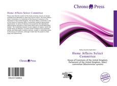 Home Affairs Select Committee kitap kapağı