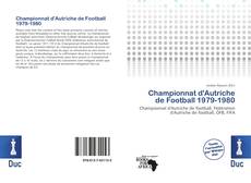 Bookcover of Championnat d'Autriche de Football 1979-1980