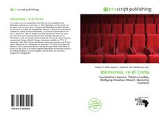 Portada del libro de Idomeneo, re di Creta