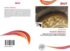 Bookcover of Vautrin (Balzac)