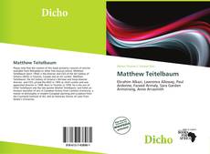 Обложка Matthew Teitelbaum