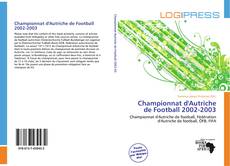 Bookcover of Championnat d'Autriche de Football 2002-2003