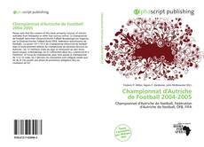 Borítókép a  Championnat d'Autriche de Football 2004-2005 - hoz