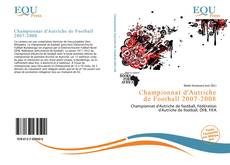 Copertina di Championnat d'Autriche de Football 2007-2008