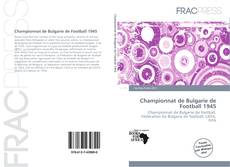 Buchcover von Championnat de Bulgarie de Football 1945