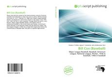 Borítókép a  Bill Cox (Baseball) - hoz
