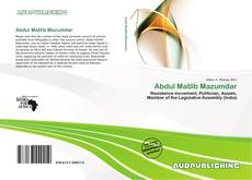 Buchcover von Abdul Matlib Mazumdar