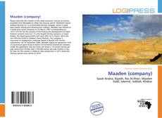 Bookcover of Maaden (company)