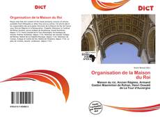 Bookcover of Organisation de la Maison du Roi