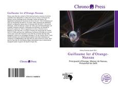 Portada del libro de Guillaume Ier d'Orange-Nassau