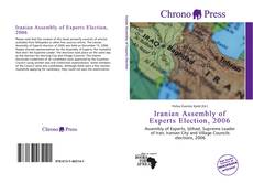 Bookcover of Iranian Assembly of Experts Election, 2006