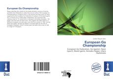 Bookcover of European Go Championship