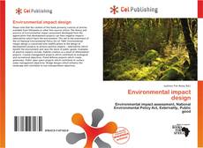 Buchcover von Environmental impact design