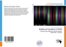 Bookcover of Battle of Cambrai (1918)