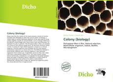 Copertina di Colony (biology)