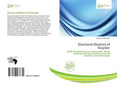 Bookcover of Electoral District of Goyder