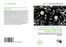 Borítókép a  Championnat d'Albanie de Football 1992-1993 - hoz