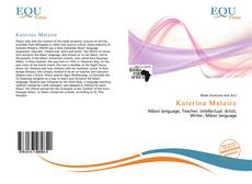 Bookcover of Katerina Mataira