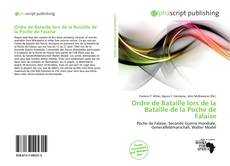 Borítókép a  Ordre de Bataille lors de la Bataille de la Poche de Falaise - hoz