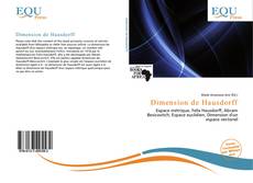 Bookcover of Dimension de Hausdorff