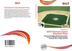 Обложка 2010 Clemson Tigers Baseball Team
