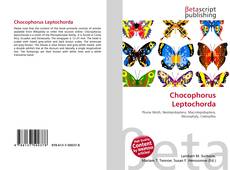 Capa do livro de Chocophorus Leptochorda 