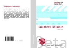 Couverture de Speed Limits in Lebanon