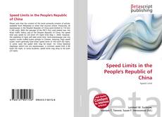 Couverture de Speed Limits in the People's Republic of China