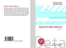 Couverture de Speed of Light (Album)