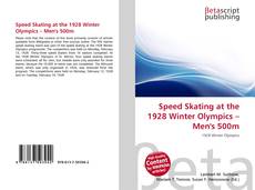 Capa do livro de Speed Skating at the 1928 Winter Olympics – Men's 500m 