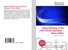 Capa do livro de Speed Skating at the 1952 Winter Olympics – Men's 500m 