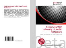 Capa do livro de Rocky Mountain University of Health Professions 