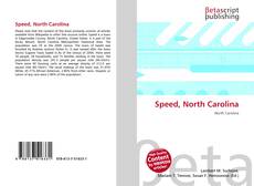 Capa do livro de Speed, North Carolina 