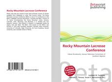 Buchcover von Rocky Mountain Lacrosse Conference