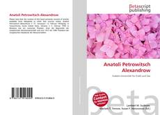 Buchcover von Anatoli Petrowitsch Alexandrow