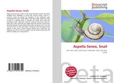 Buchcover von Aspella Senex, Snail