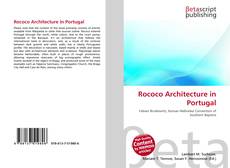 Buchcover von Rococo Architecture in Portugal