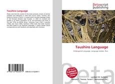 Copertina di Taushiro Language