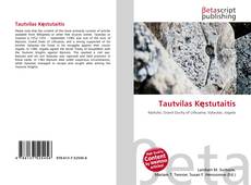 Couverture de Tautvilas Kęstutaitis