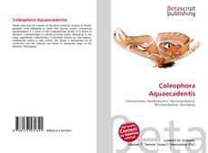 Couverture de Coleophora Aquaecadentis