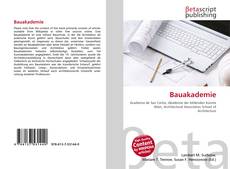 Copertina di Bauakademie