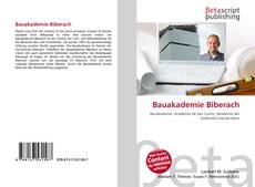 Couverture de Bauakademie Biberach