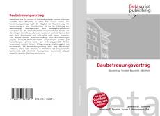 Buchcover von Baubetreuungsvertrag