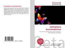 Capa do livro de Coleophora Acanthabortiva 