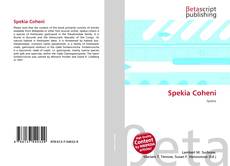 Обложка Spekia Coheni