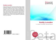 Roddy Lumsden kitap kapağı