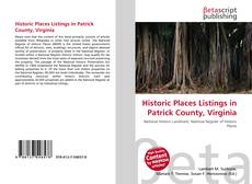 Buchcover von Historic Places Listings in Patrick County, Virginia