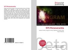 Portada del libro de 975 Perseverantia