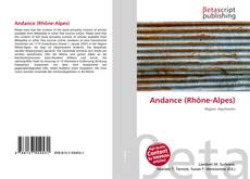 Capa do livro de Andance (Rhône-Alpes) 